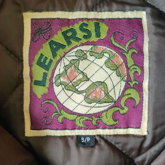 Vintage Learsi 80s zip front coat with removable hood sz S - Picture 7 of 12
